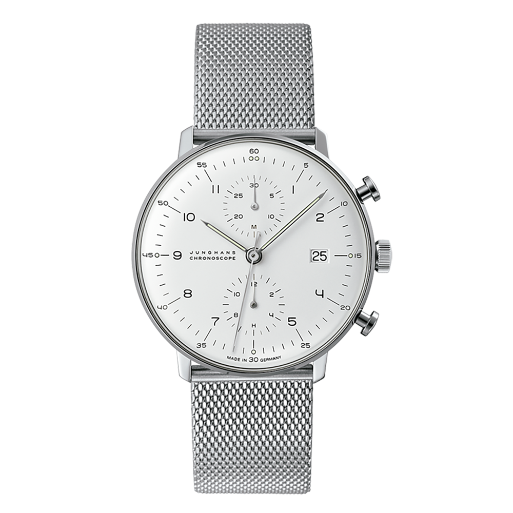 max bill by junghans chronoscope